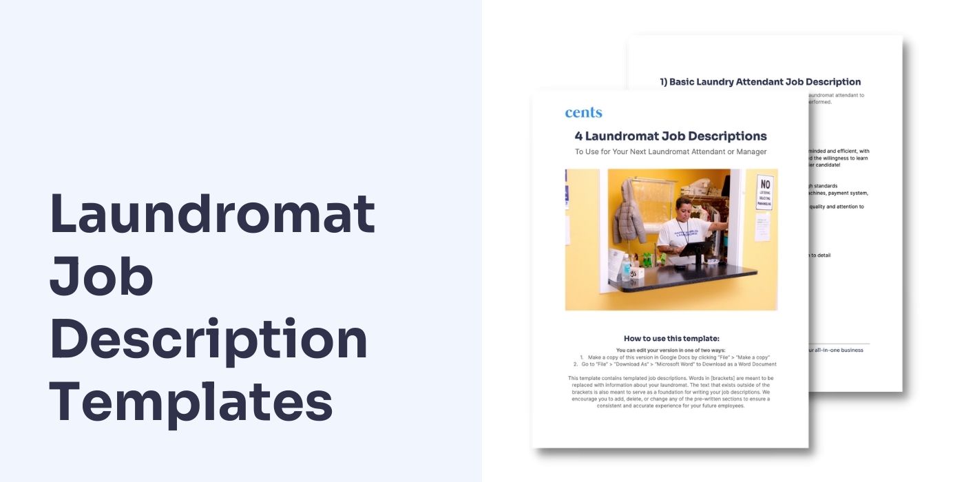 Cents' Laundromat Job Descriptions [Templates]